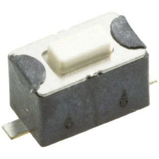 Wurth Elektronik White Tactile Switch, SPST Momentary, 1.5 mm Actuator, 50mA 12 V dc, Surface Mount 434111043826