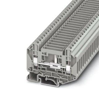 Phoenix Contact UT 6-T-HV P/P Series Test Disconnect Terminal Block Grey, 0.2mm² to 8 mm², 1-Level, Screw Termination 3070121