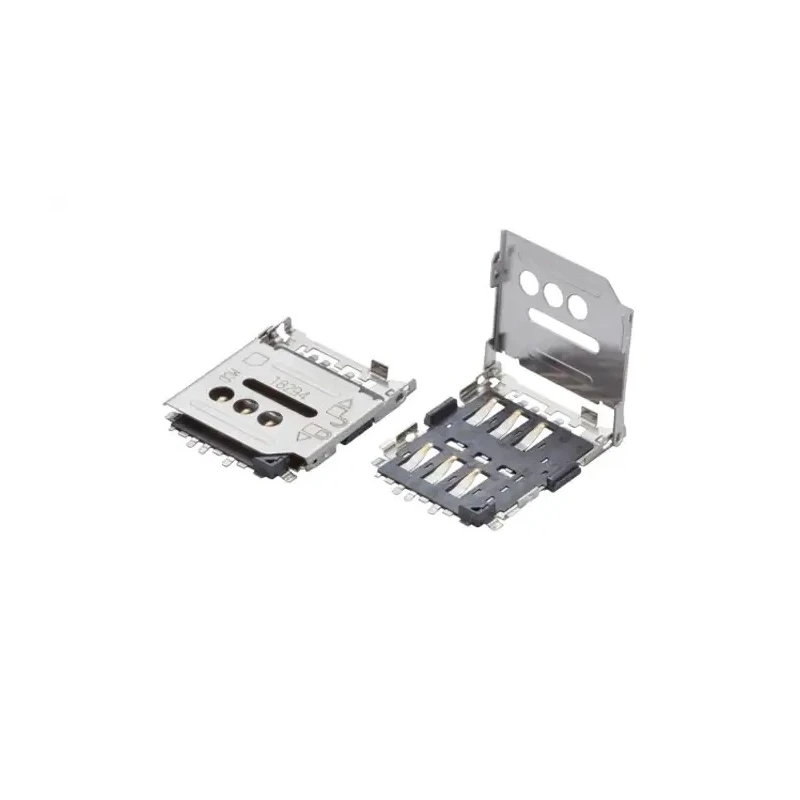 Molex 6 Way Hinged Micro SIM Memory Card Connector Surface Mount 78800-0001