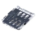 Molex 6 Way Hinged Micro SIM Memory Card Connector Surface Mount 78800-0001