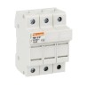 Lovato Electric 32A 690V AC 3-Pole DIN Rail Mount Fuse Holder for 10 x 38 mm FB01B3P