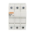 Lovato Electric 32A 690V AC 3-Pole DIN Rail Mount Fuse Holder for 10 x 38 mm FB01B3P