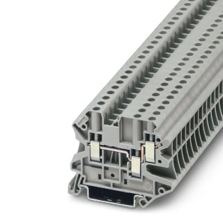 Phoenix Contact Feed Through Terminal Block UT 4-TWIN Series, Grey, 0.14mm² to 6 mm², 1-Level, Screw Termination 3044364