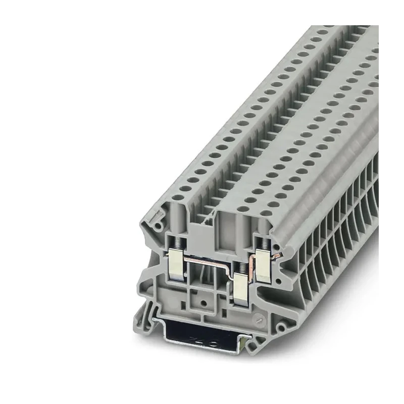 Phoenix Contact Feed Through Terminal Block UT 4-TWIN Series, Grey, 0.14mm² to 6 mm², 1-Level, Screw Termination 3044364