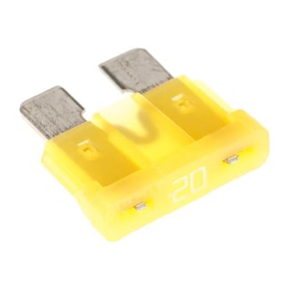 Littelfuse 20A Yellow ATO Car Fuse 32V DC Fast Acting Polyamide 66 Body 0287020.PXCN