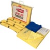 RS PRO Chemical Spill Kit, 28 L Capacity, Yellow Portable Clip-Top Bag Storage 771-6478