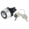 EAO IP65 Keylock Switch, 1 NO/1 NC Contact Configuration, 5A 2-Way Flat-Key 