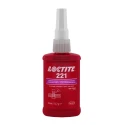 Loctite Purple Threadlocking Adhesive Low Strength, Metal Compatible, 50 ml Bottle, 24 h Cure Time 221