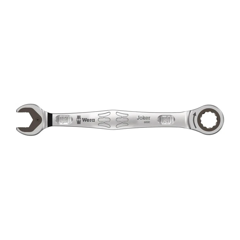 Wera Combination Ratchet Spanner Nickel Chrome Plated 12 mm Size, 171mm Overall Length 05073272001
