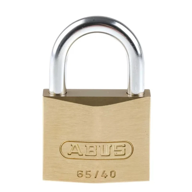 ABUS Key Brass, Steel Padlock Weatherproof Keyed Alike 6 mm Shackle, 65mm Body 65/40 KA6402