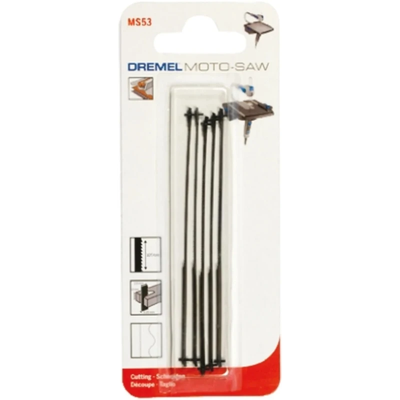 Dremel Reciprocating Saw Blade 5-Piece Set 100 mm Blade Length 10 Teeth Per Inch 2615MS53JA