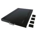 APC Black Steel Sliding Shelf Tray 1U 445mm Width x 721mm Depth x 44mm Height AR8123BLK