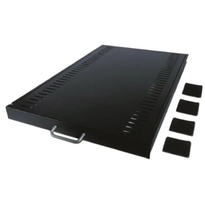 APC Black Steel Sliding Shelf Tray 1U 445mm Width x 721mm Depth x 44mm Height AR8123BLK