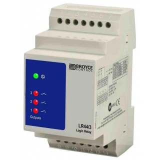 Broyce Control Monitoring Relay 3PST DIN Rail Mount 100V AC 230V AC 100-230V DC LR44/3 100-230V AC/DC