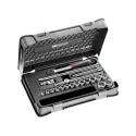 Facom 20-Piece 3/8 in 6 Point Socket Set J.161-3P6 Bright Chrome Chrome Vanadium Steel Taiwan Province Of China