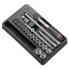 Facom 20-Piece 3/8 in Drive 6 Point Socket Set Chrome Vanadium Steel MOD.J161-36