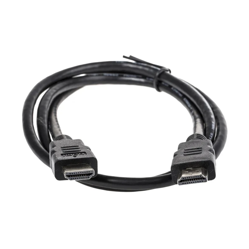 Roline High Speed 1 m HDMI Cable Male to Male Black PVC Jacket 11.04.5541-10