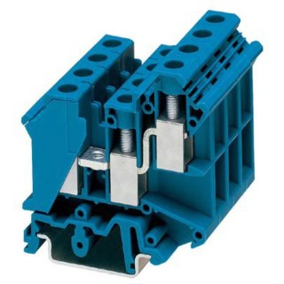 Phoenix Contact Blue Feed Through Terminal Block, UK 10-TWIN BU Series, 2-Level Fused, Screw Termination, 0.5 mm² to 3005235