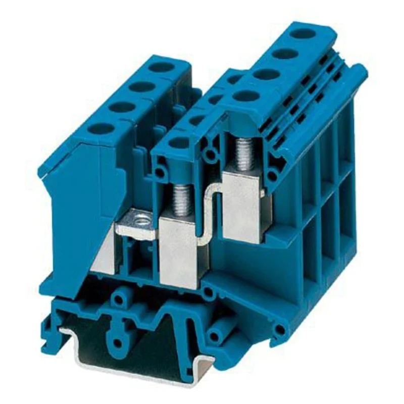 Phoenix Contact Blue Feed Through Terminal Block, UK 10-TWIN BU Series, 2-Level Fused, Screw Termination, 0.5 mm² to 3005235