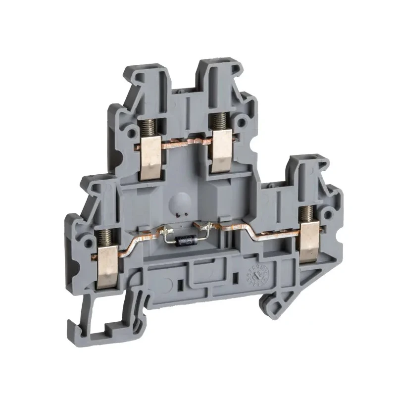 Phoenix Contact UTTB 2.5-DIO/UL-UR Series Grey 2-Level Feed Through Component Terminal Block 500V 28A Screw 3046728