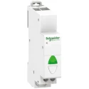Schneider Electric Flush Green, Red LED Indicator Light iIL 48V ac/dc Flush Mount Round A9E18335
