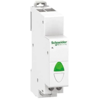 Schneider Electric Flush Green, Red LED Indicator Light iIL 48V ac/dc Flush Mount Round A9E18335