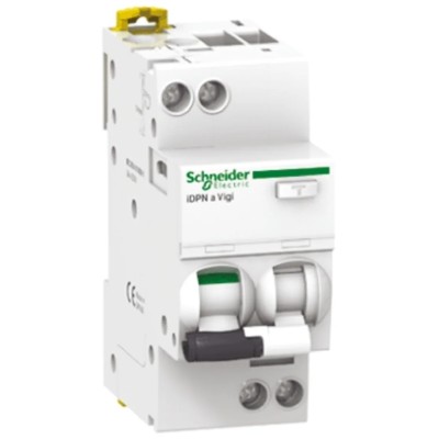 Schneider Electric iDPN Series Residual Current Device 6A 1-Pole 300 mA Type C 6000 A 230V AC A9D42606