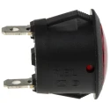 RS PRO Red Panel Mount Indicator 12V dc Flush Bezel Black Nylon Body 793-2553