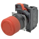 Omron Twist Release Emergency Stop Push Button Panel Mount 22 mm Cutout 2 NC Contacts IP65 A22NE-PD
