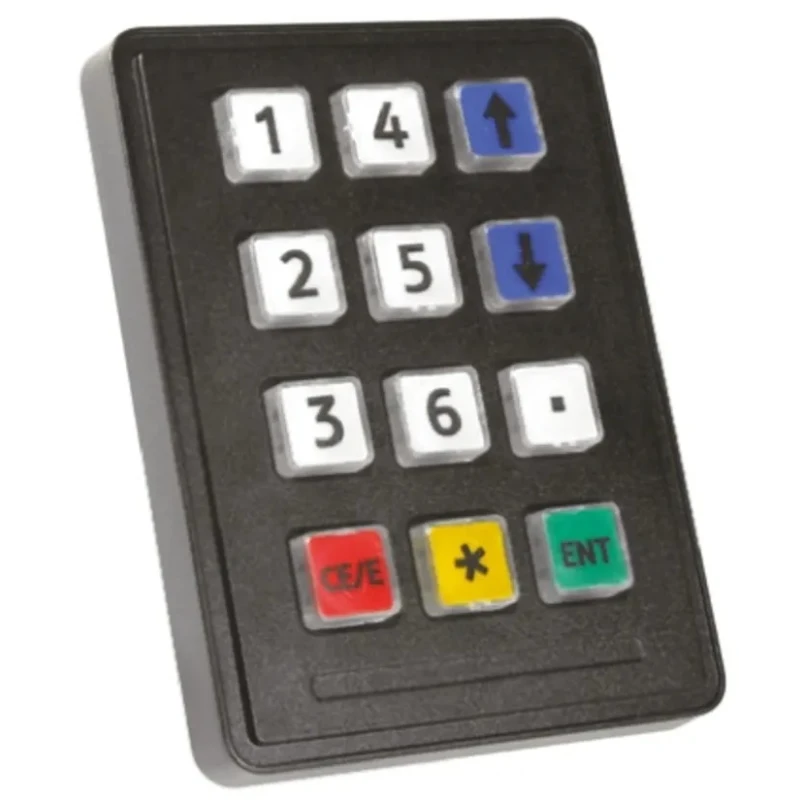 Storm IP65 12 Key Polymer Keypad with Matrix Output, 3x4 Layout, Plastic Actuator, IP65 Protection IP65