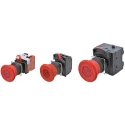 Omron Emergency Stop Push Button Panel Mount 22mm Cutout 2 NC/1 NO IP69K A22NE-MP-PD12-N-69K
