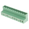 RS PRO Pluggable Terminal Block 12-Contact 5.08 mm Pitch 1 Row Green Polyamide Housing Male Connector 300V 12A 790-0809