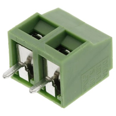 RS PRO PCB Terminal Block 2-Contact 5.08 mm Pitch 1 Row 300V 16A Polyamide Housing 790-1064