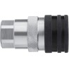 CEJN Steel Hydraulic Quick Connect Coupling Female G 3/8 in, Screw Lock, Zinc Plated, Nitrile Rubber Seal, 350 bar C105251234