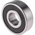 RS PRO Single Row Deep Groove Ball Bearing Steel Cage, 17 mm ID, 47 mm OD, 14 mm Width, C3 Clearance 6303-2RS/C3