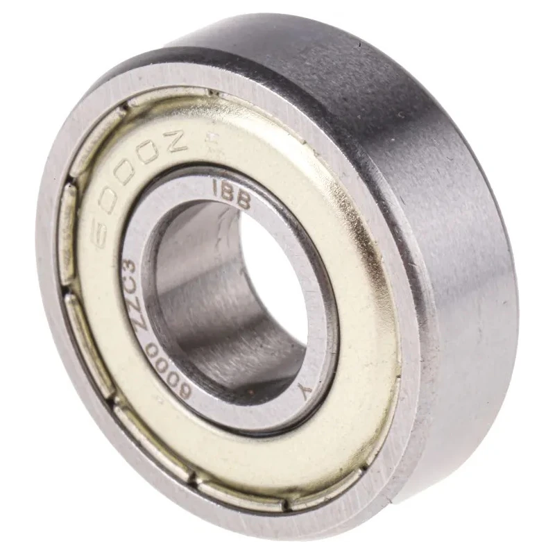 RS PRO Single Row Deep Groove Ball Bearing 10 mm ID, 26 mm OD, 8 mm Width, Shielded, C3 Clearance 6000-2Z/C3