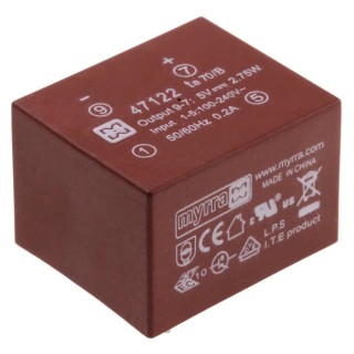 Myrra 2 Output SMPS Transformer 5.4 W Power, 265 V AC Primary, 24 V DC Secondary, Model 47122