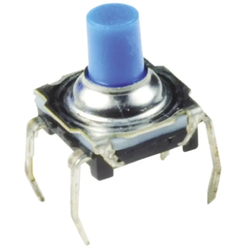 C & K IP60 Black Tactile Switch 6.2 mm Actuator Length SPST 50mA 32 V dc Through Hole KSL0M411LFT