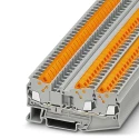 Phoenix Contact QTC 2.5 Clipline Series Feed Through Terminal Block Grey 2.5mm² 1-Level Quick Connect 3206445