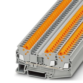 Phoenix Contact QTC 2.5 Clipline Series Feed Through Terminal Block Grey 2.5mm² 1-Level Quick Connect 3206445