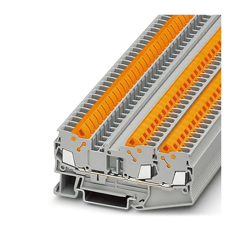 Phoenix Contact QTC 2.5 Clipline Series Feed Through Terminal Block Grey 2.5mm² 1-Level Quick Connect 3206445