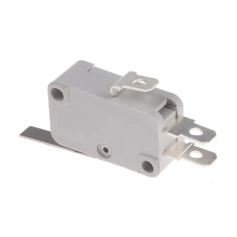RS PRO Long Straight Lever Micro Switch Quick Connect Terminal 16A 250 V AC SPDT IP40 804-6215