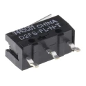 Omron Ultra Subminiature Hinge Lever Micro Switch, PCB Terminal, 100mA, 600 V AC, 6 V DC, SPST, IP40 D2FS-FL-N-T