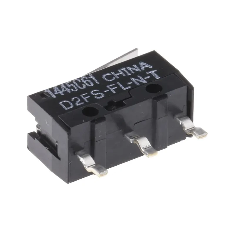 Omron Ultra Subminiature Hinge Lever Micro Switch, PCB Terminal, 100mA, 600 V AC, 6 V DC, SPST, IP40 D2FS-FL-N-T