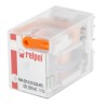 Relpol Power Relay 230V AC Coil, 6A Switching Current, 4PDT, Plug-In Terminal, Silver Alloy Contacts R4N-2014-23-5230-WTL