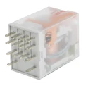 Relpol Power Relay 230V AC Coil, 6A Switching Current, 4PDT, Plug-In Terminal, Silver Alloy Contacts R4N-2014-23-5230-WTL