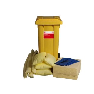 RS PRO Chemical Spill Kit Absorbent Capacity 105L with 4 Hazard Bags, 4 3m Socks, 3 Pillows, 60 Pads 189-0061
