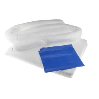 RS PRO Oil Spill Kit 26 Litre Absorbent Capacity, Portable Clip-Top Storage Bag 189-0065