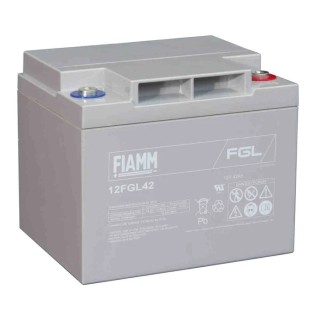 Fiamm 12 V Sealed Lead Acid Battery, 42 Ah, VRLA AGM Construction, Flame Resistant, 165mm x 170mm 12FGL42
