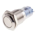 RS PRO Push Button Switch Momentary Panel Mount 16 mm Cutout SPDT White LED IP65 IP67 250 V AC 811-8382